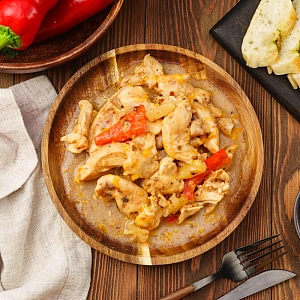 Филе куриное с ананасами