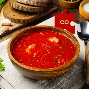 Борщ с куриным филе