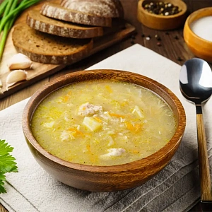 Щи с курицей и квашенной капустой