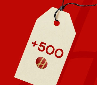 Дарим 500 бонусов за покупки
